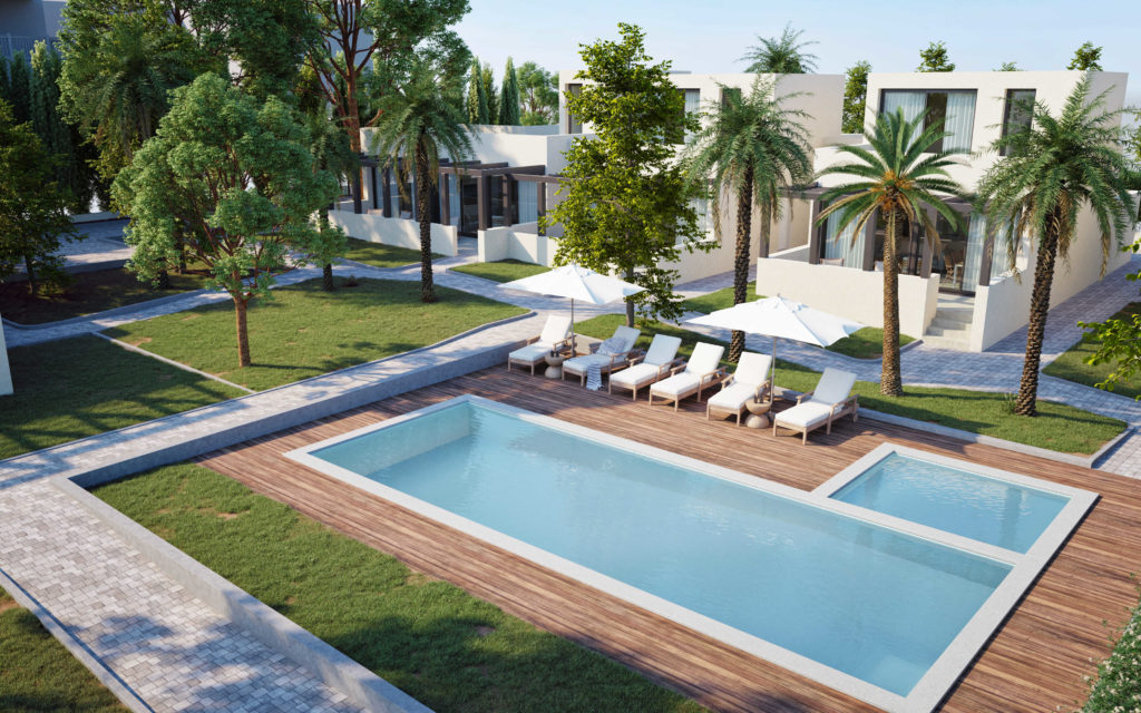 proyecto residencial en abama resort tenerife con piscina y servicios